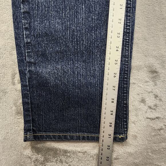 Vintage 90s Liz Claiborne Jeans Womens 6 Blue Dark Wash Mid Rise Straight Leg - Picture 13 of 15